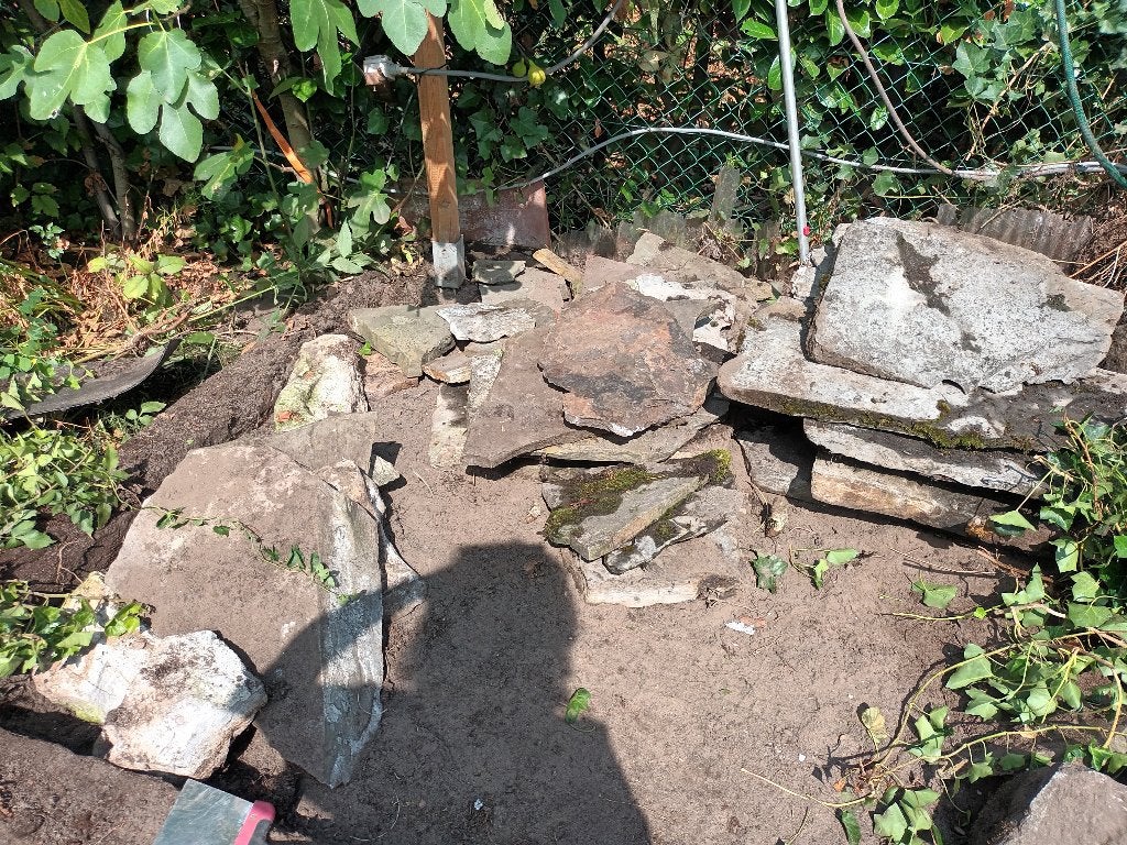 leistenen gratis, Tuin en Terras, Grind, Keien en Split, Ophalen, Gebruikt, Overige typen, Grijs