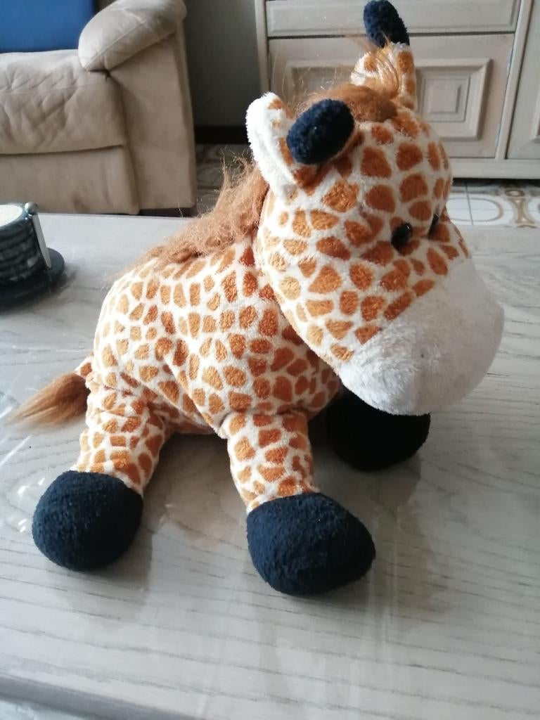 knuffel " giraf, ijsbeer, olifant en tijger, Enlèvement ou Envoi, Comme neuf, Autres types, Lavable