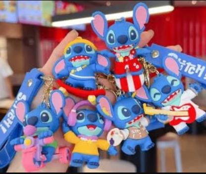 Ensemble de 6 porte-clés de luxe Lilo and Stitch, Enlèvement ou Envoi, Neuf