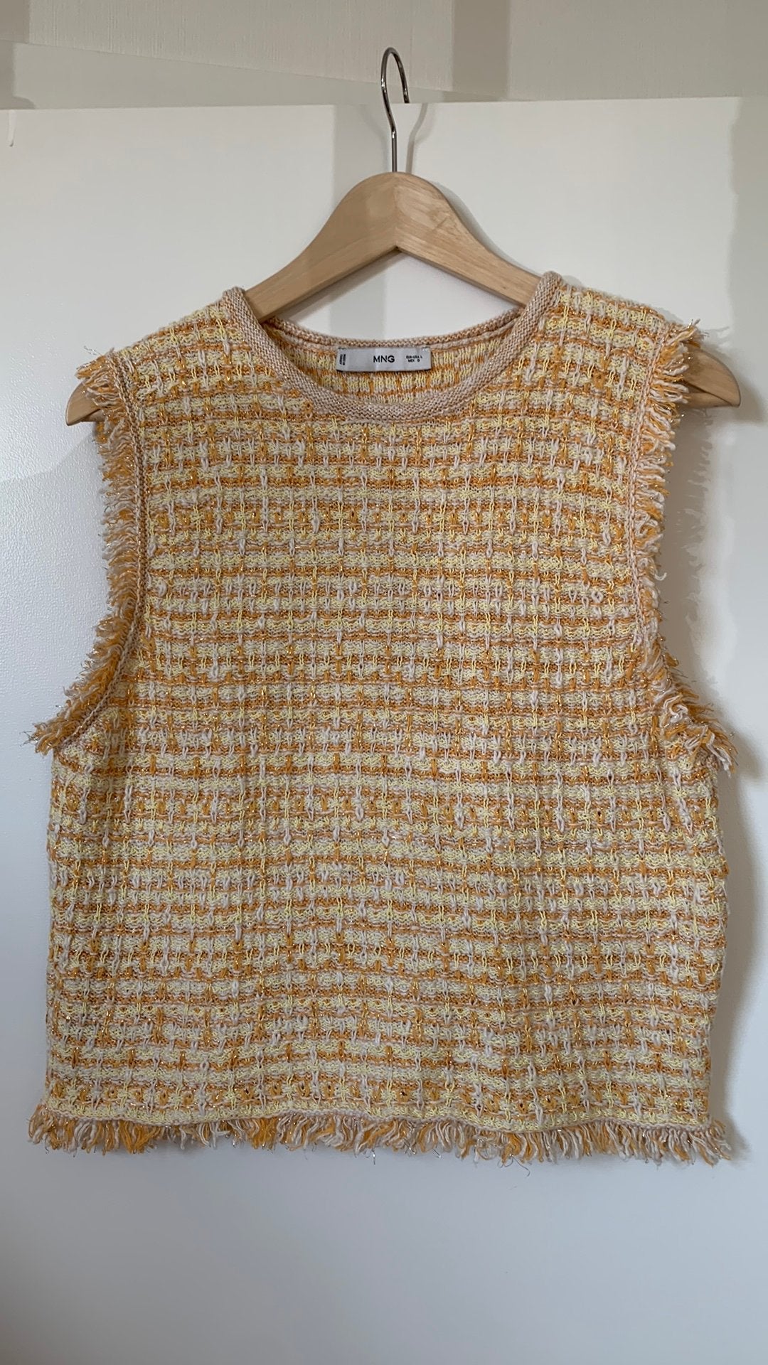 Trui Mango, maat L, in perfecte staat, Kleding | Dames, Topjes, Geel, Maat 42/44 (L), Ophalen of Verzenden, Zo goed als nieuw