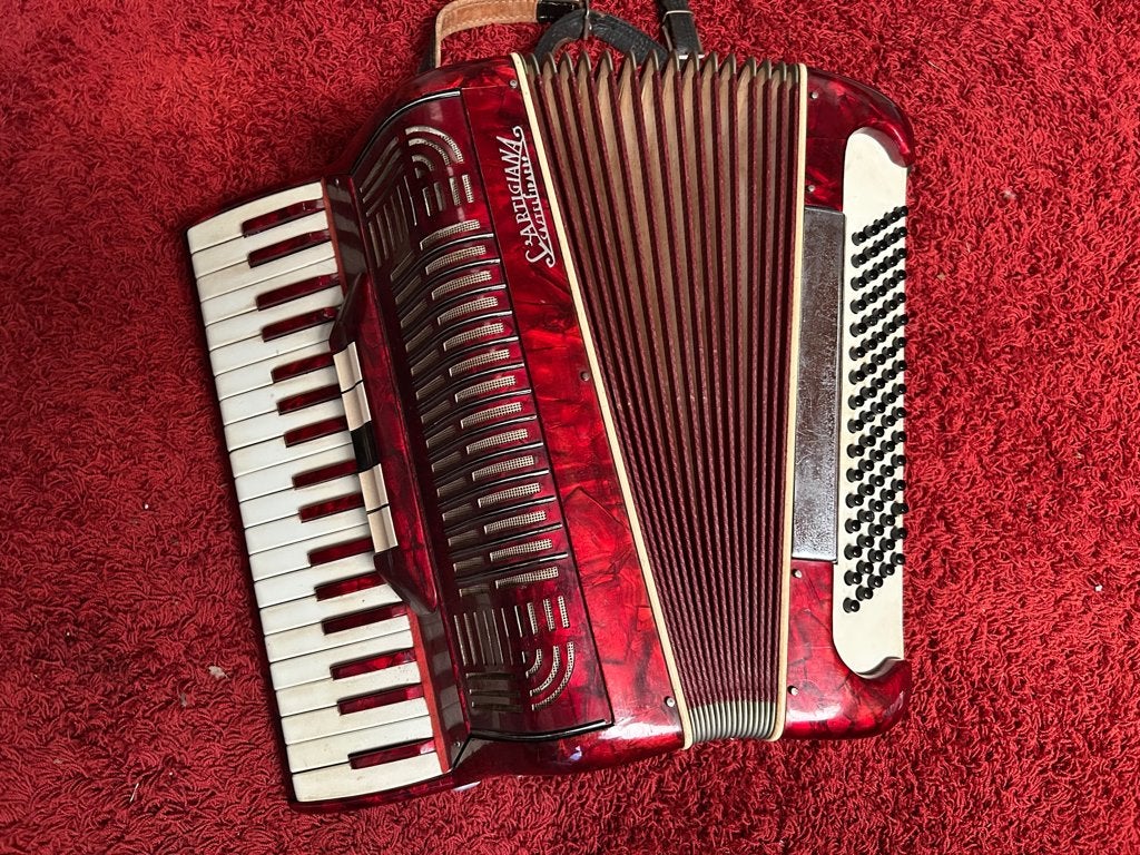 L'artigiana castelfidardo accordeon 80 bas, Muziek en Instrumenten, Gebruikt, 80-bas, Toetsaccordeon, Ophalen