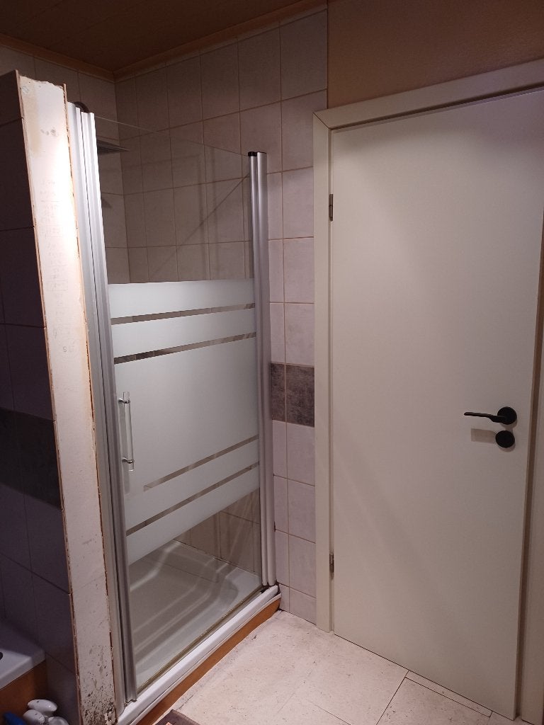 douchedeur, Ophalen, Gebruikt, Glas, Douche