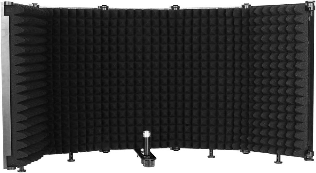 Opvouwbare Microfoon Isolatie pname5-Panel Anti-Pop Filter, Muziek en Instrumenten, Microfoons, Zo goed als nieuw, Studiomicrofoon