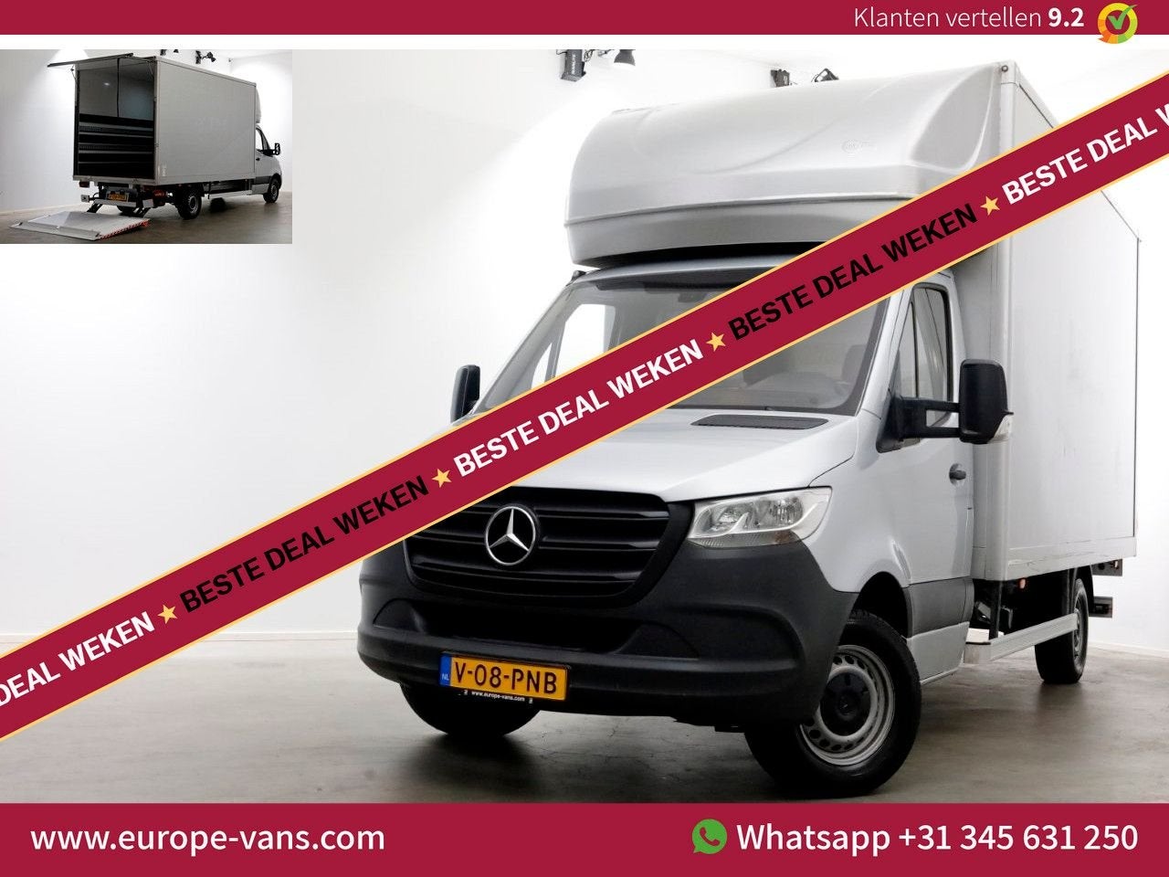 Mercedes-Benz Sprinter 317 CDI 170pk 9G Automaat Bakwagen me, Auto's, Bestelwagens en Lichte vracht, Automaat, Cruise Control