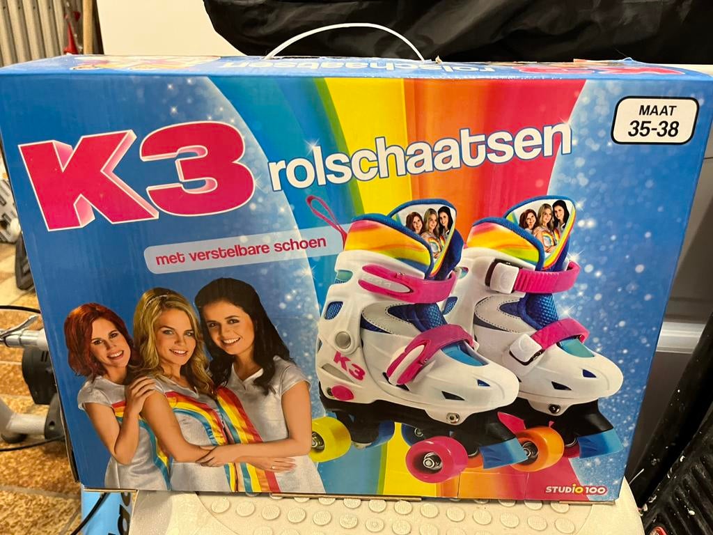 Rolschaatsen K3 maat 35-38, Enlèvement ou Envoi, Comme neuf