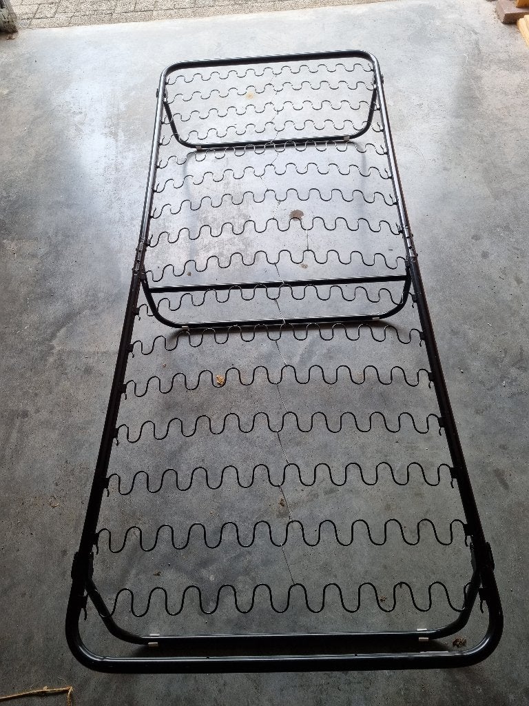 Logeerbed, Huis en Inrichting, Slaapkamer | Bedden, Ophalen, Verstelbaar, 70 cm of minder, Zwart