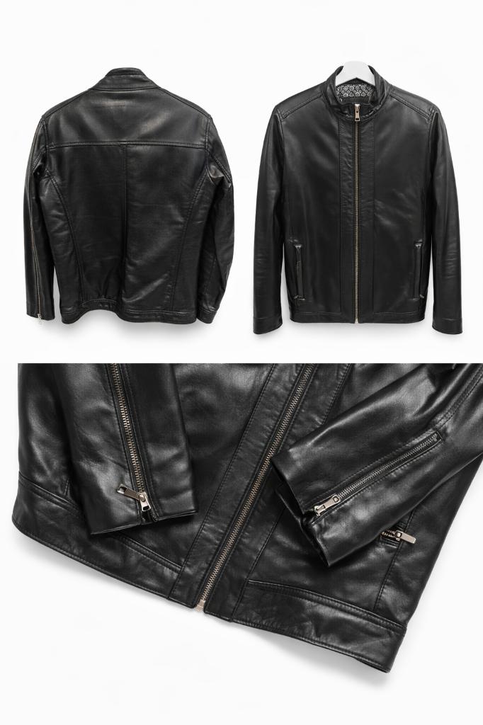 Veste cuir véritable noir artisanale homme L, Vêtements | Hommes, Costumes & Vestes, Enlèvement ou Envoi, Comme neuf, Taille 52/54 (L)