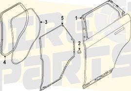 Range Rover Sport (6/22-) (L461) Achterportier Rechts Origin, Neuf, Land Rover, -, -