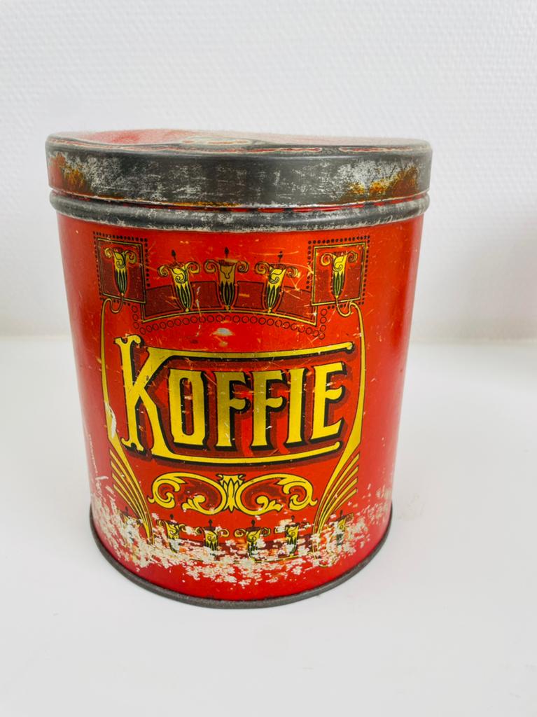 Blik koffie emaille, Verzamelen, Ophalen of Verzenden, Zo goed als nieuw, Koffie