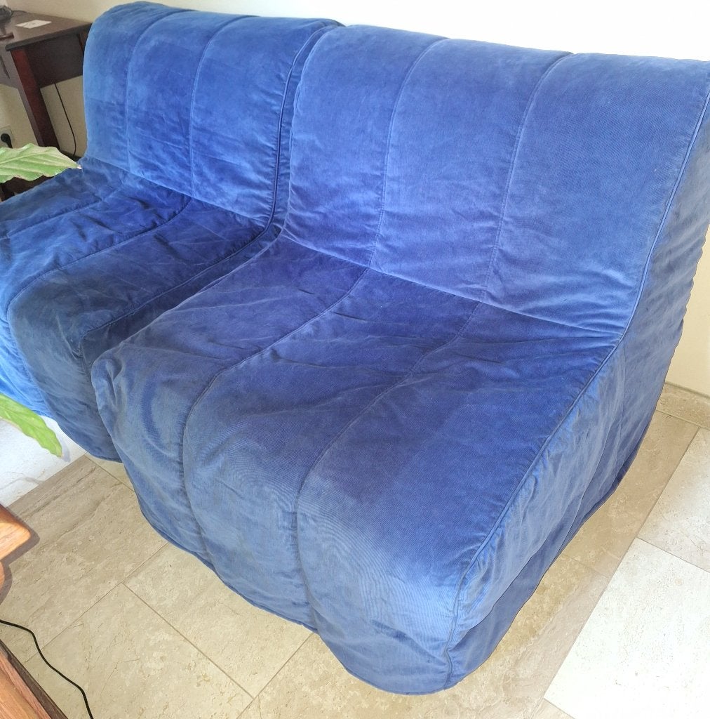 Set van 2 slaapzetels IKEA LYCKSELE (1-persoons), Ophalen, Gebruikt, Eenpersoons, Blauw