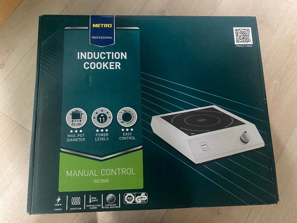 inductie, Elektronische apparatuur, Kookplaten, Ophalen of Verzenden, Nieuw, Vrijstaand, Inductie