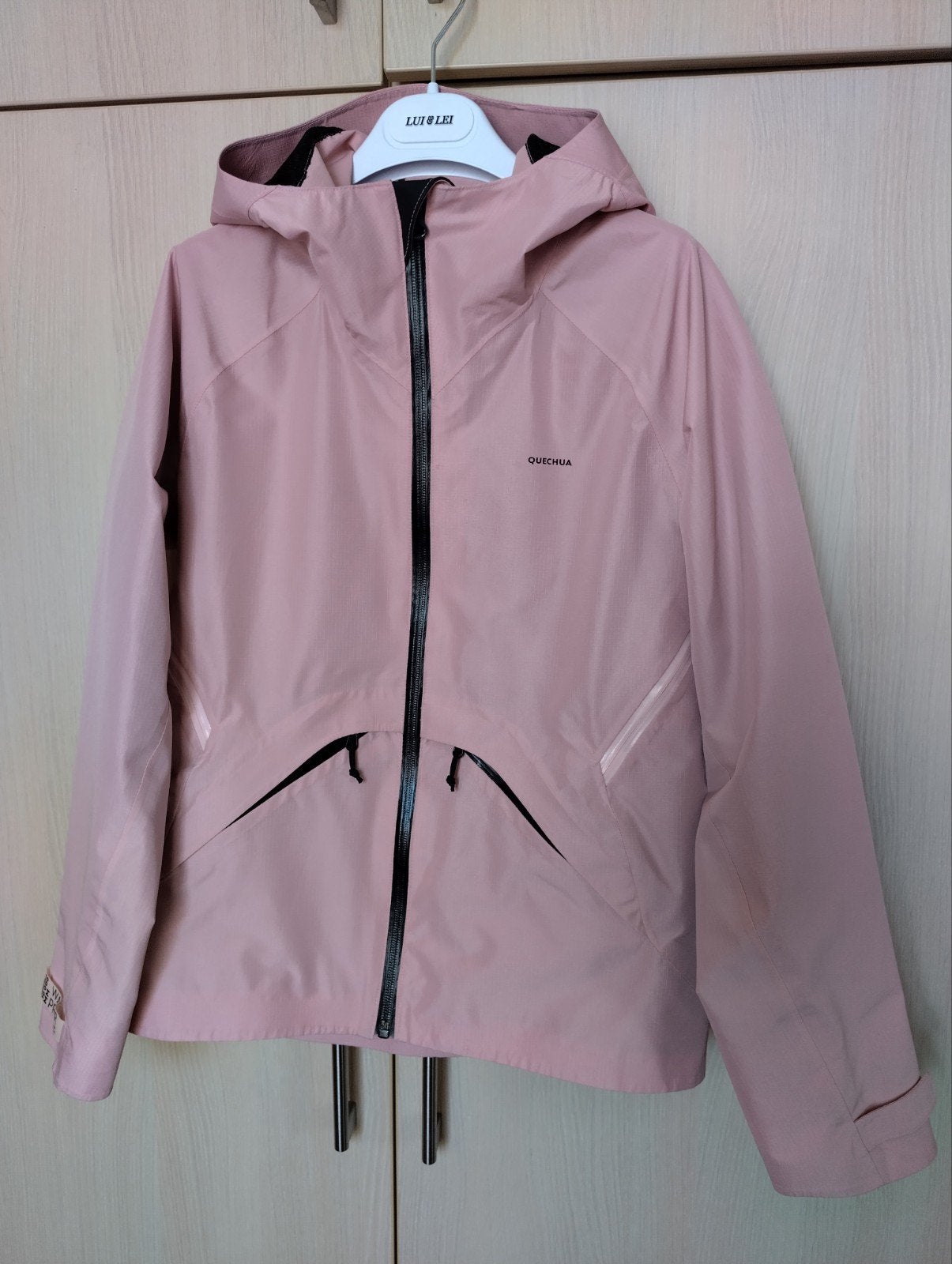 Roze regenjas van Quechua maat 141-148 (10-11j), Ophalen, Meisje, Zo goed als nieuw, Quechua, Decathlon