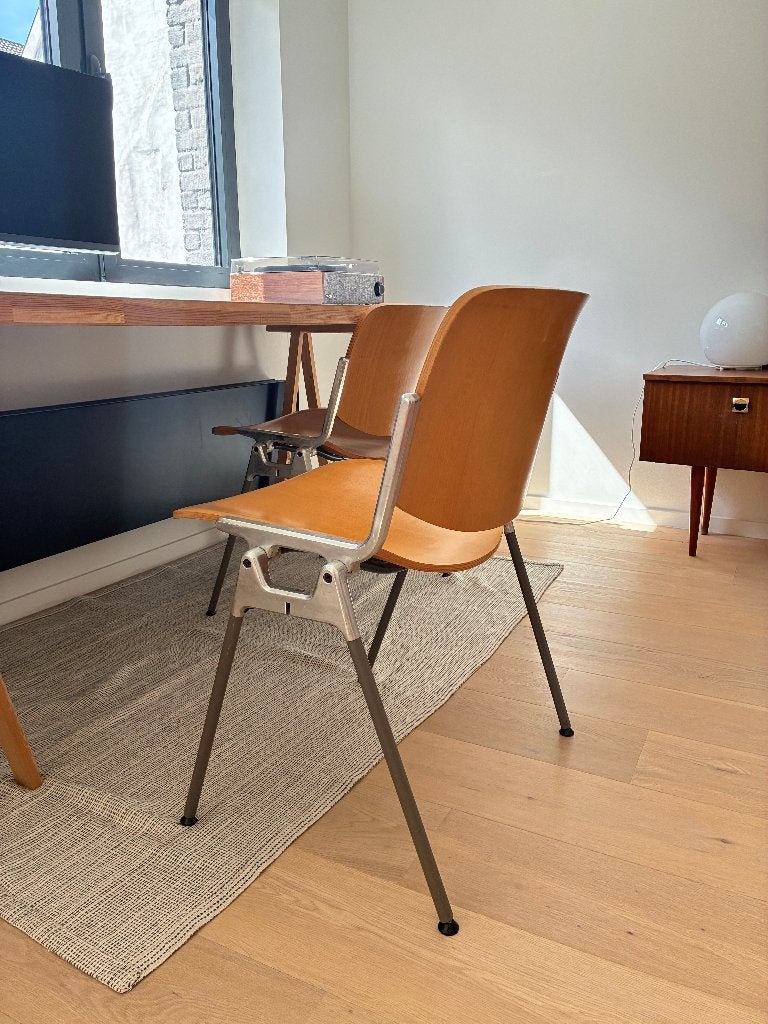 2x Vintage Castelli DSC 106 Chairs – Giancarlo Piretti, Maison & Meubles, Enlèvement, Comme neuf, Deux