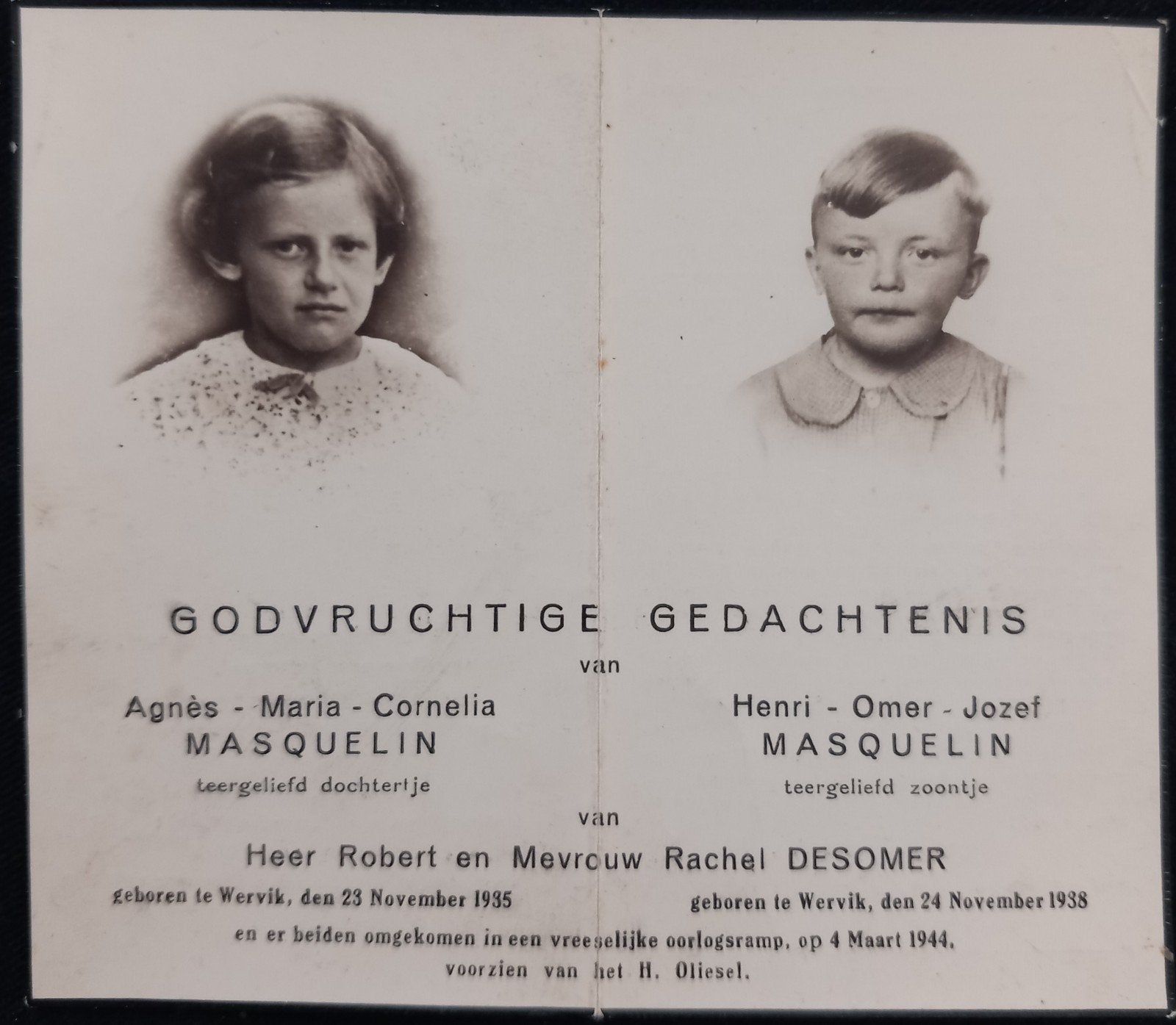 Bidprent WO2, Verzamelen, Bidprentjes en Rouwkaarten, Ophalen of Verzenden