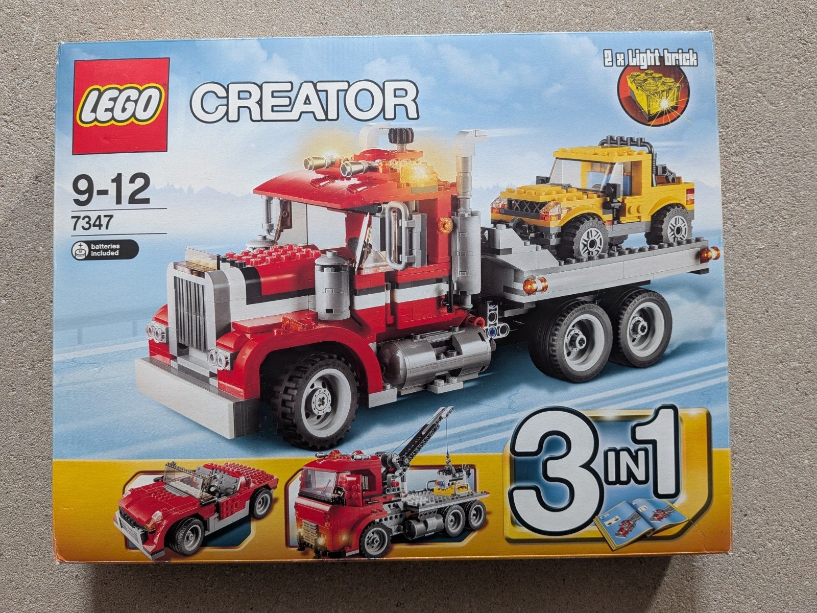 Lego creator 7347 takelwagen, Lego, Ensemble complet, Comme neuf, Enlèvement