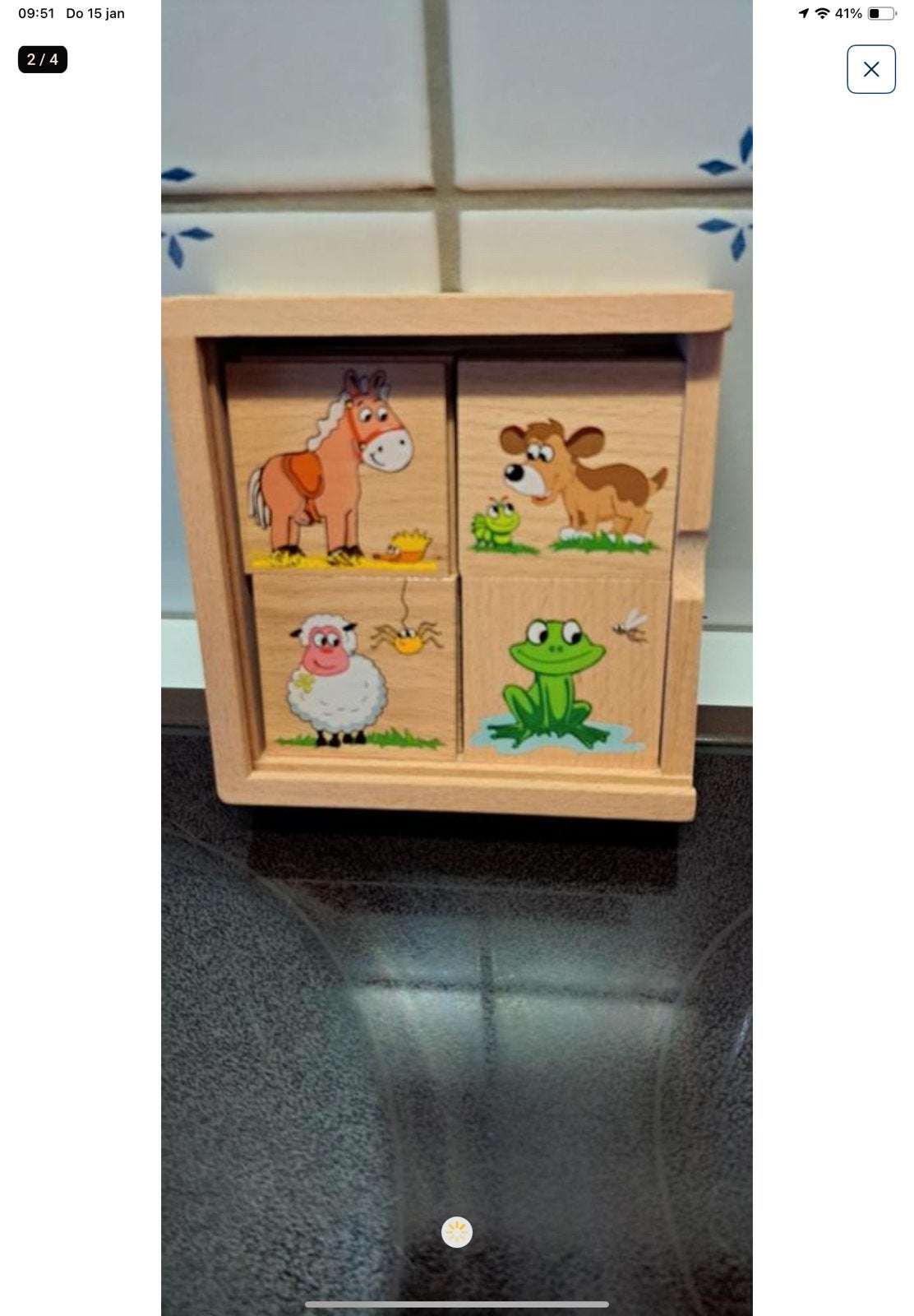 Memory spel in hout compleet nieuwe staat, Ophalen, Zo goed als nieuw