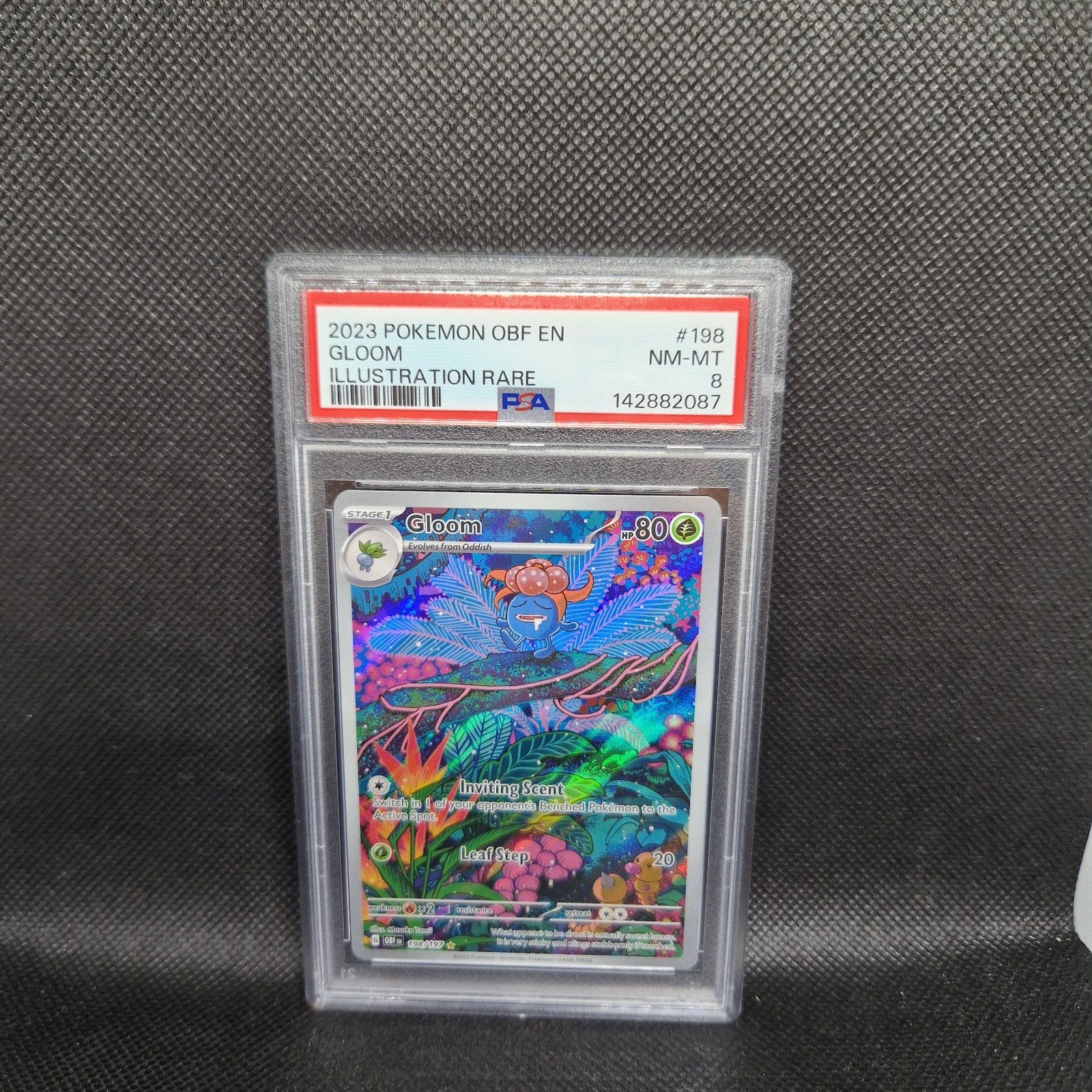 Gloom Illustration Rare OBF EN PSA 8, Ophalen of Verzenden