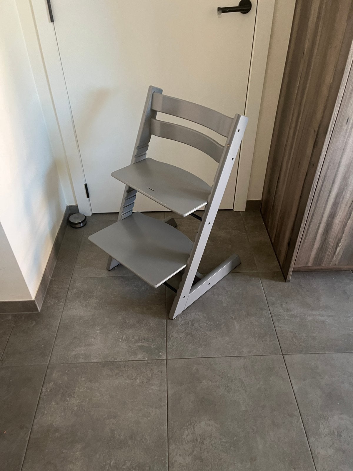 Stokke tripp trapp met gegraveerde naam, Ophalen, Gebruikt, Meegroeistoel
