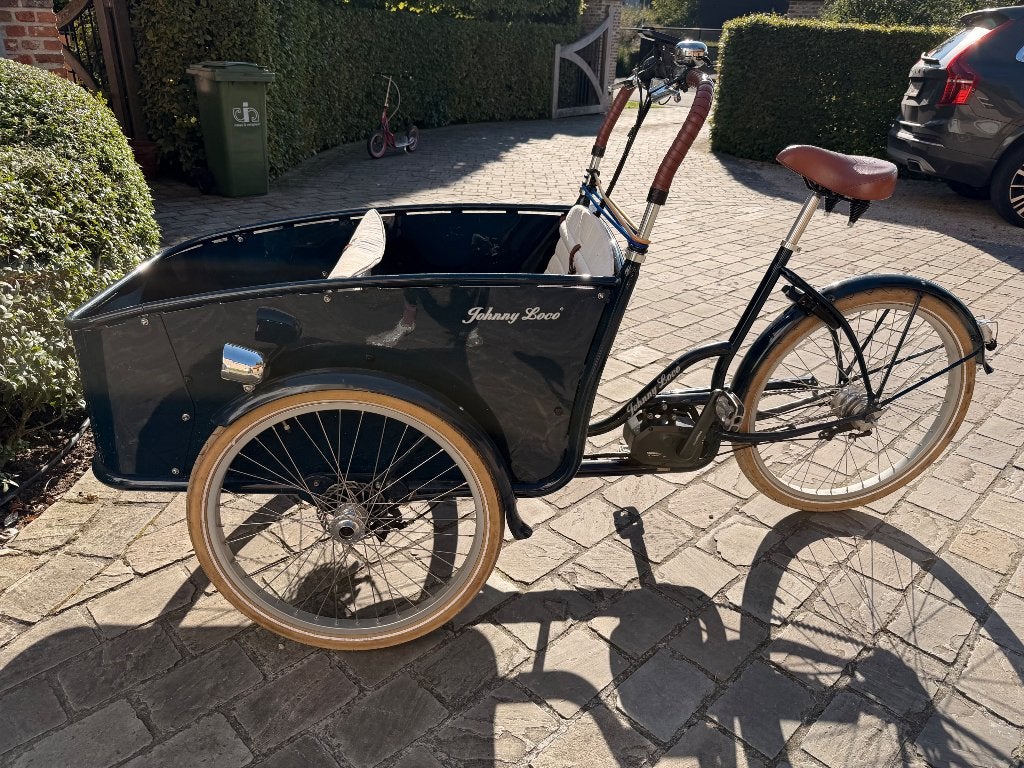 Elektrische bakfiets Johnny Loco, Fietsen en Brommers, Ophalen, Gebruikt, 3 kinderen, Elektrisch