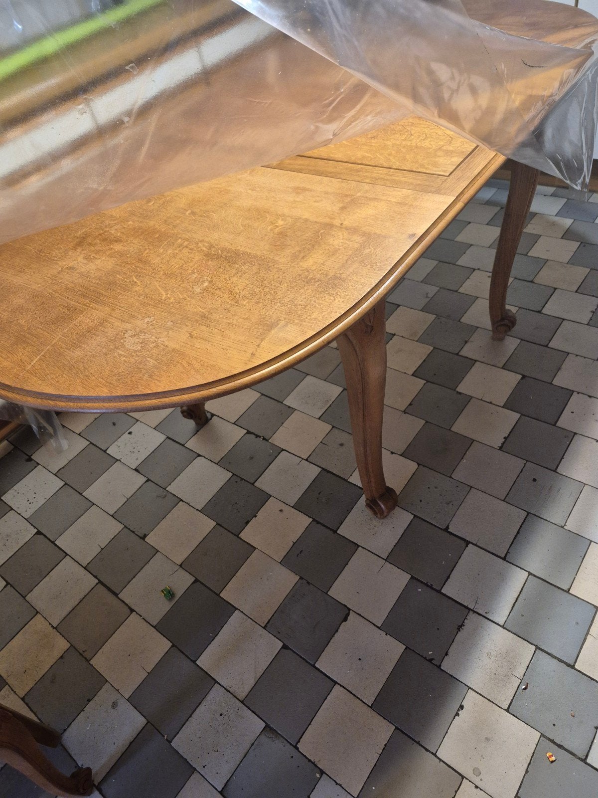 tafel en stoel, Ophalen