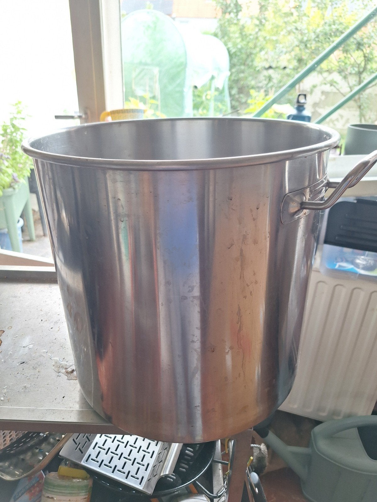 Grote kookpot, Avec poignées, Enlèvement, Utilisé, Inox