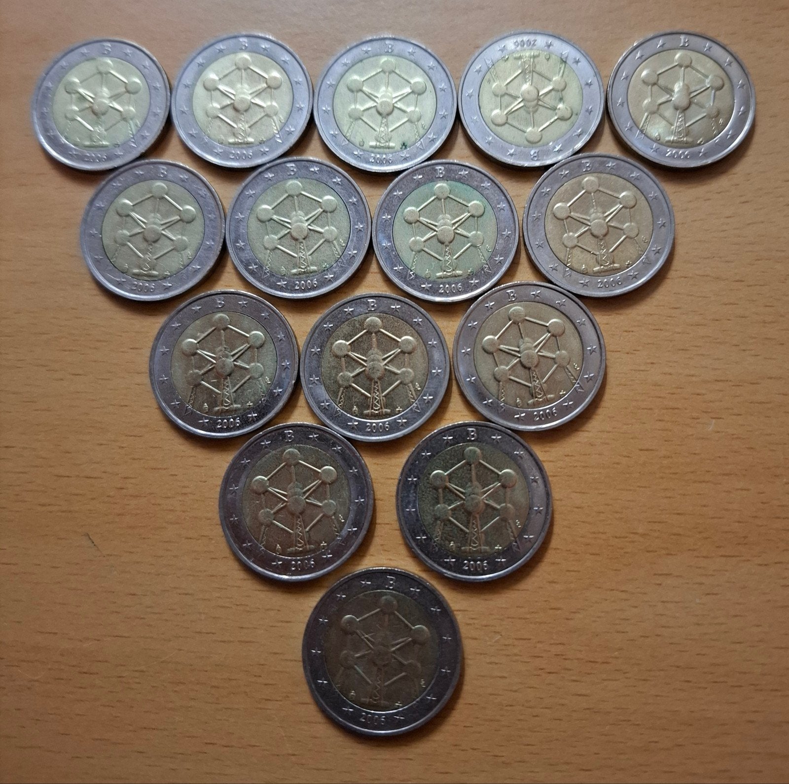 België - 15 x 2 euro Atomium 2006, Postzegels en Munten, Ophalen of Verzenden