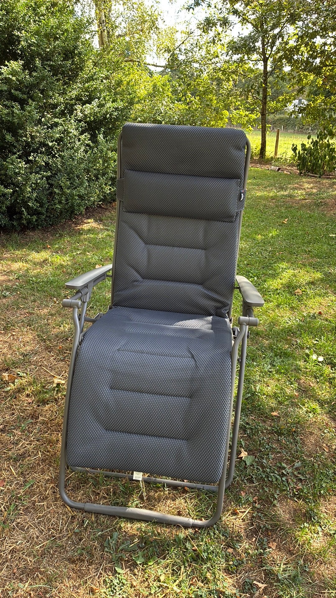 Loungestoel - Lafuma - Grand Confort XL, Tuin en Terras, Ophalen, Inklapbaar, Aluminium, Zo goed als nieuw