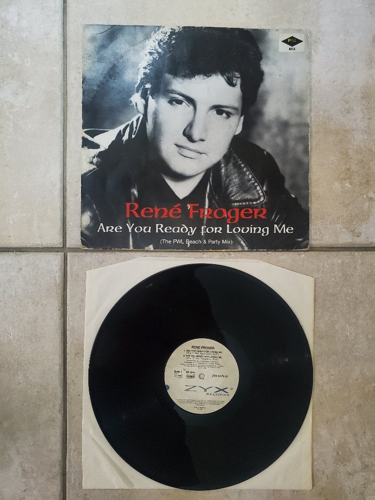Disque 33 tours rare côté Rene Froger are you ready for lovi, CD & DVD, Enlèvement ou Envoi, Utilisé