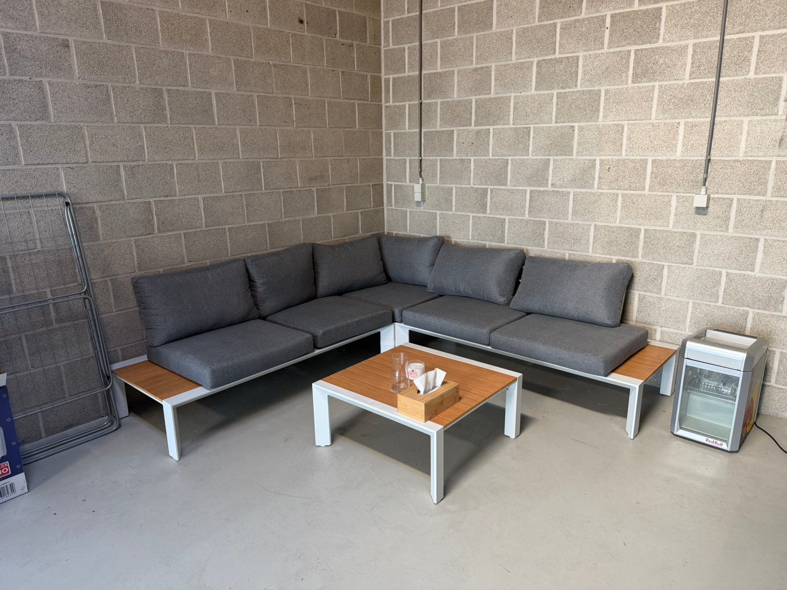 Loungeset / Nieuwstaat / Nieuwprijs €1.099, Tuin en Terras, Ophalen, Zo goed als nieuw, Aluminium, Loungeset