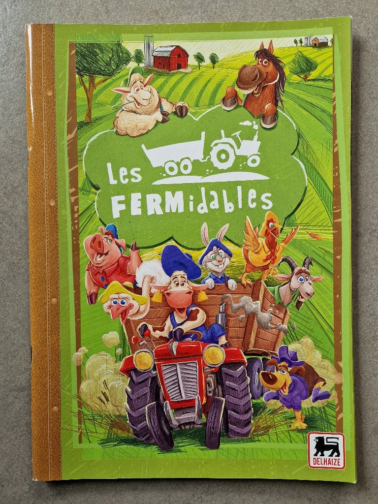 Les Fermidables Album vide Delhaize sans autocollants, Autres supermarchés, Enlèvement ou Envoi