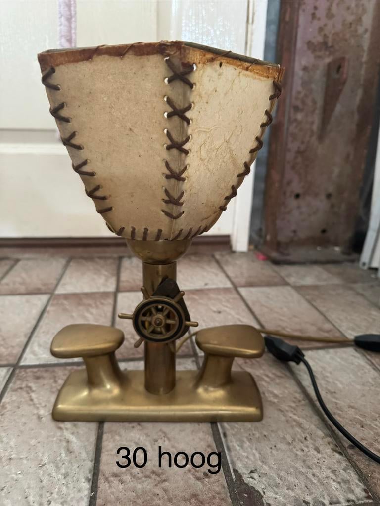 Lamp nautisch koper vintage, Antiek en Kunst, Ophalen of Verzenden