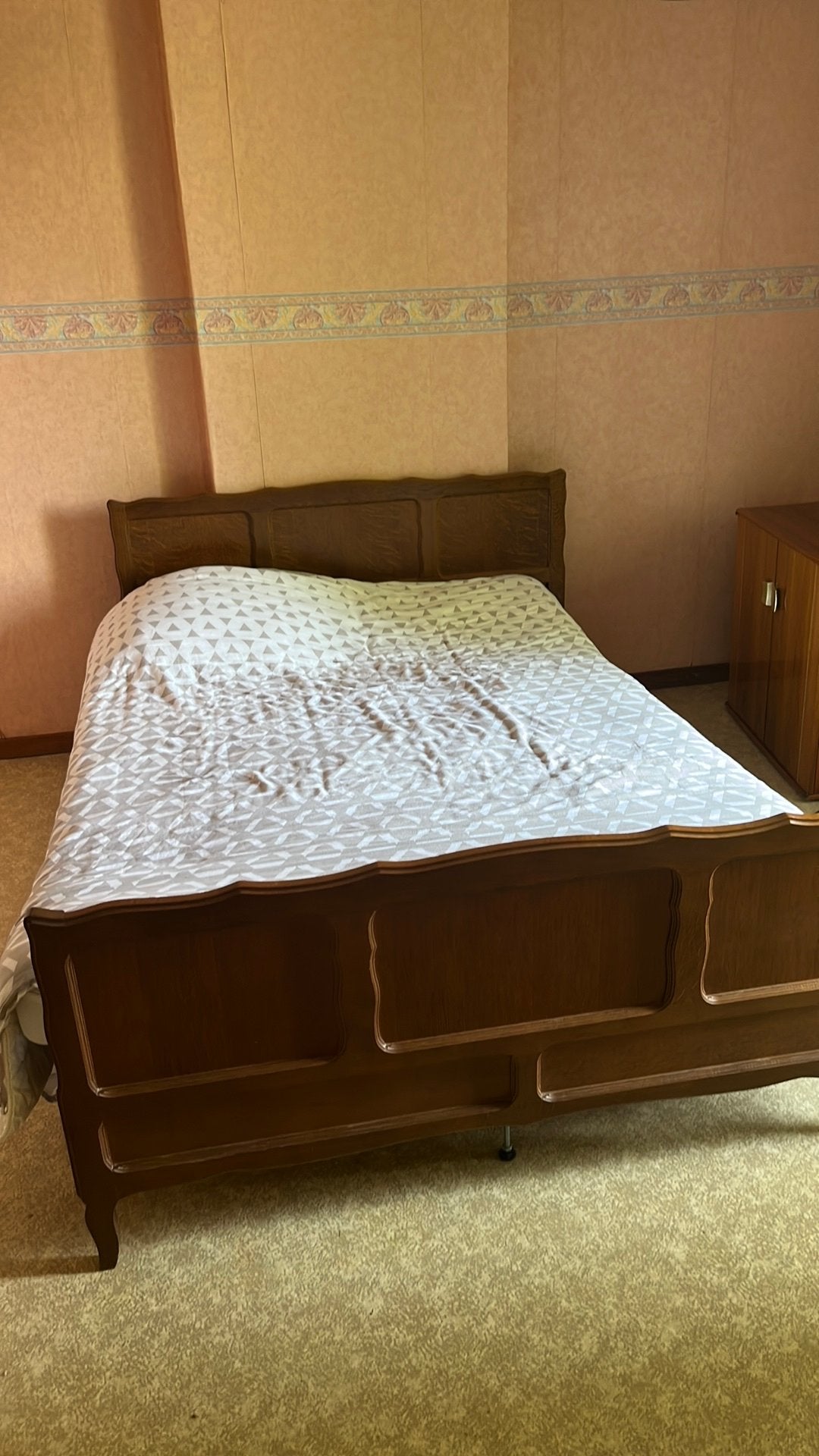 Bed met kleerkast, Ophalen, Gebruikt, Tweepersoons