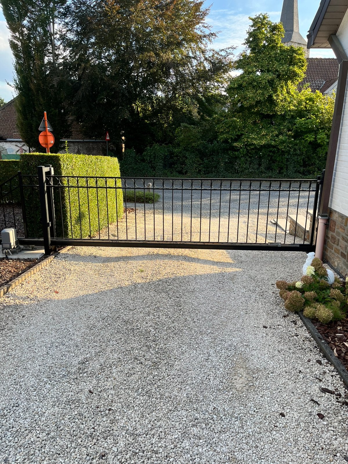 metalen poort, Tuin en Terras, Ophalen, Met poort, Gebruikt, Spijlenhekwerk