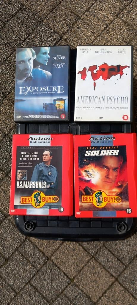 DVD Exposure, Solder, US Marchals, American Psycho, À partir de 16 ans, Enlèvement ou Envoi, Comme neuf