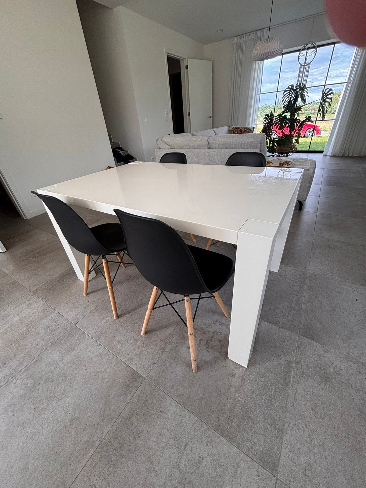 Tafel met 5 stoelen, Huis en Inrichting, Ophalen of Verzenden, Gebruikt