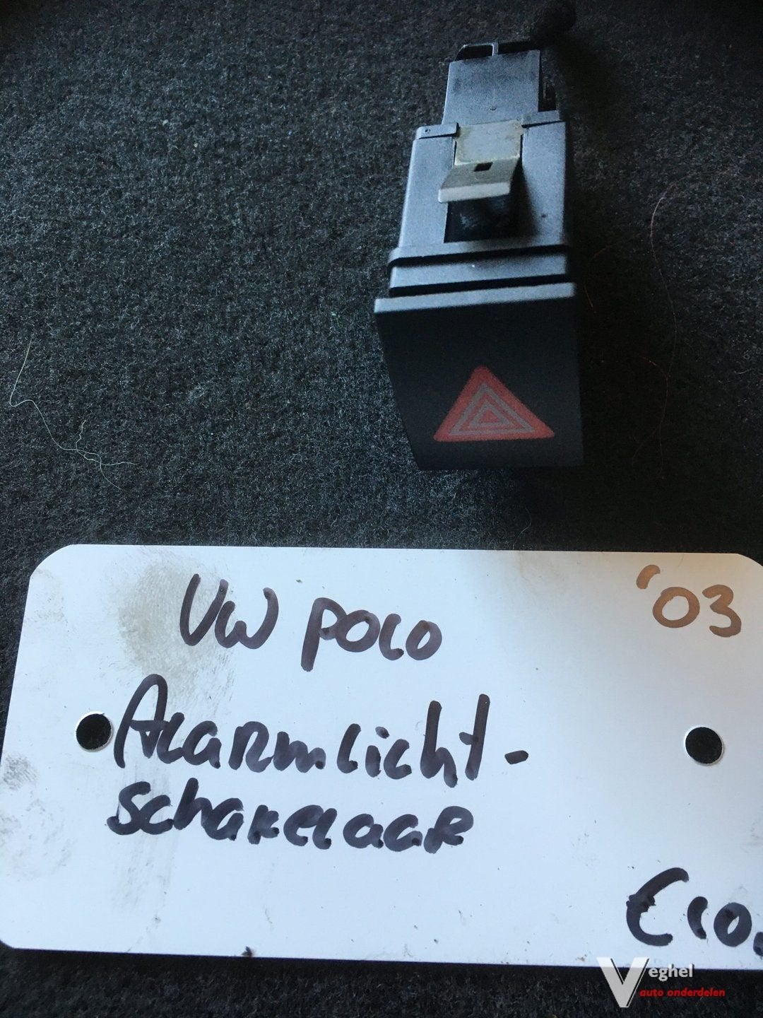 Vw Polo 2003 1.2 Alarmlichtschakelaar, -, Utilisé, -, -