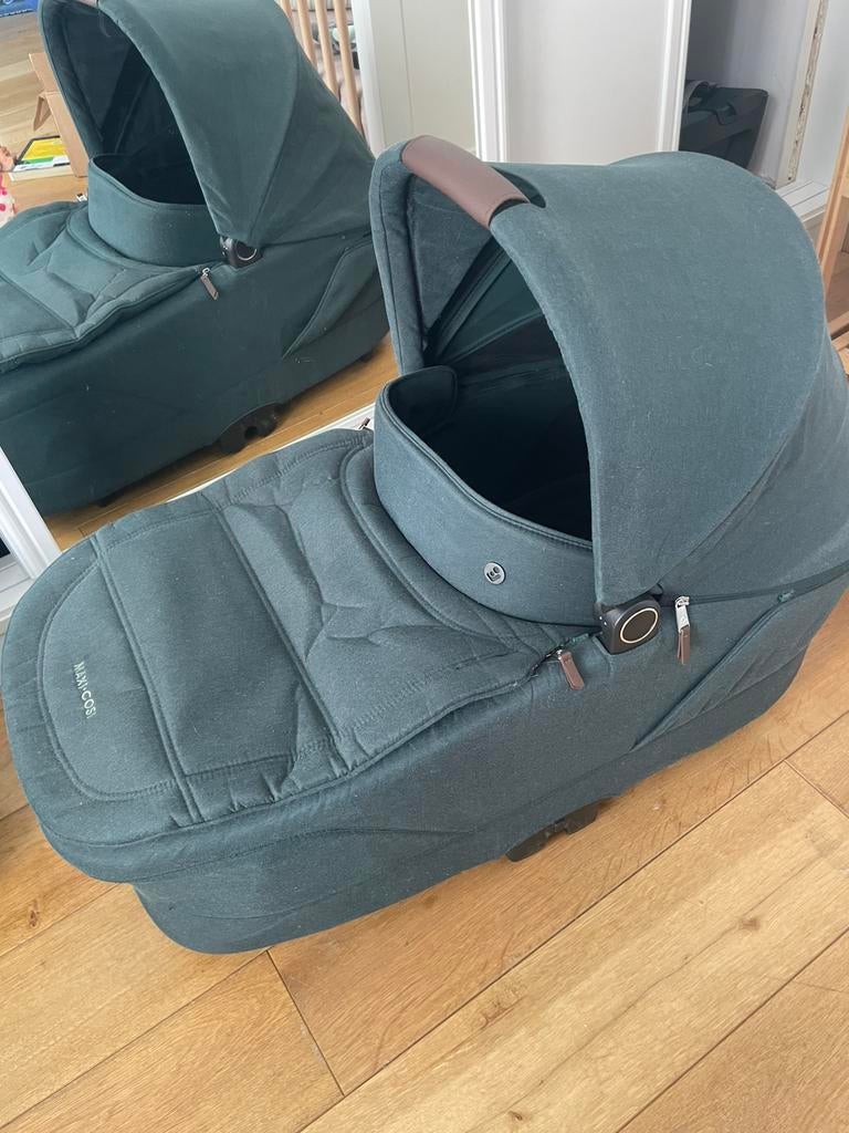 Nacelle vert forêt Sense pour poussette Leona 2, Ophalen, Zo goed als nieuw, Kinderwagen