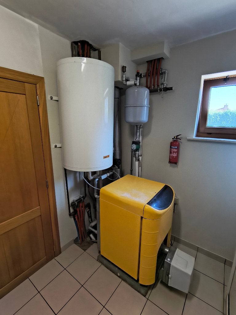 Ideal Standard stookolieketel 35 kW + Elco Klockner brander, Doe-het-zelf en Bouw, Verwarming en Radiatoren, Ophalen, Gebruikt