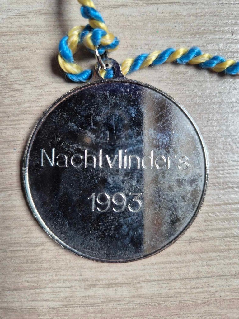 Carnaval medaille Haasdonk De Nachtvlinders 1993, Ophalen of Verzenden