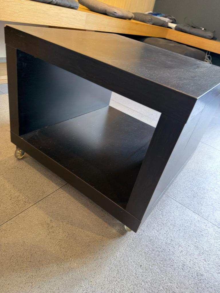 Bijzettafel op wielen, Ophalen, Gebruikt, Rechthoekig, Hout