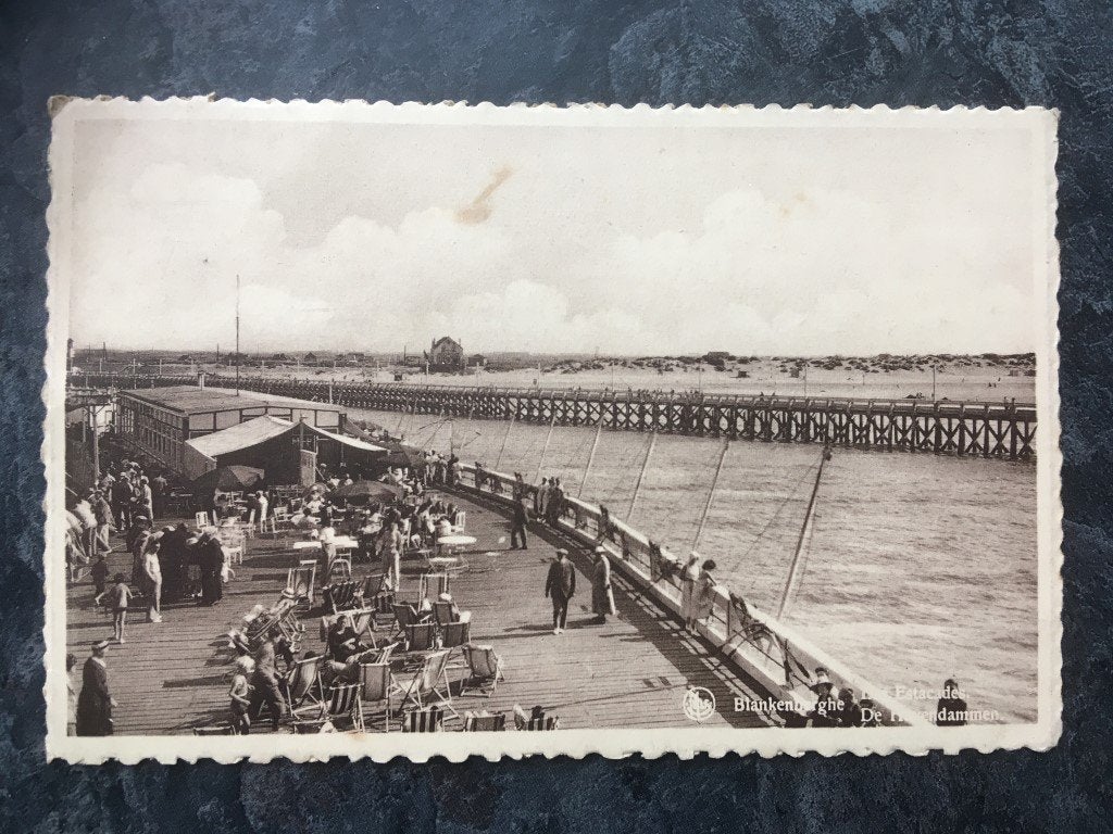 carte postale Blankenberge - Les barrages du port, Collections, Enlèvement ou Envoi, Flandre Occidentale