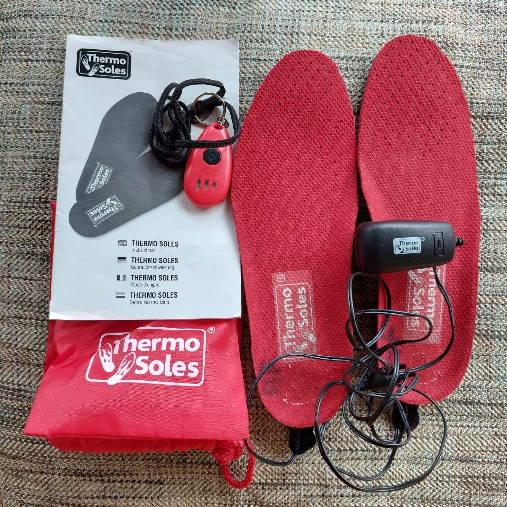 Thermo Soles 3D Funk: oplaad- en regelbare verwarmingszolen, Fietsen en Brommers, Gebruikt, Schoenen, Ophalen of Verzenden, Heren