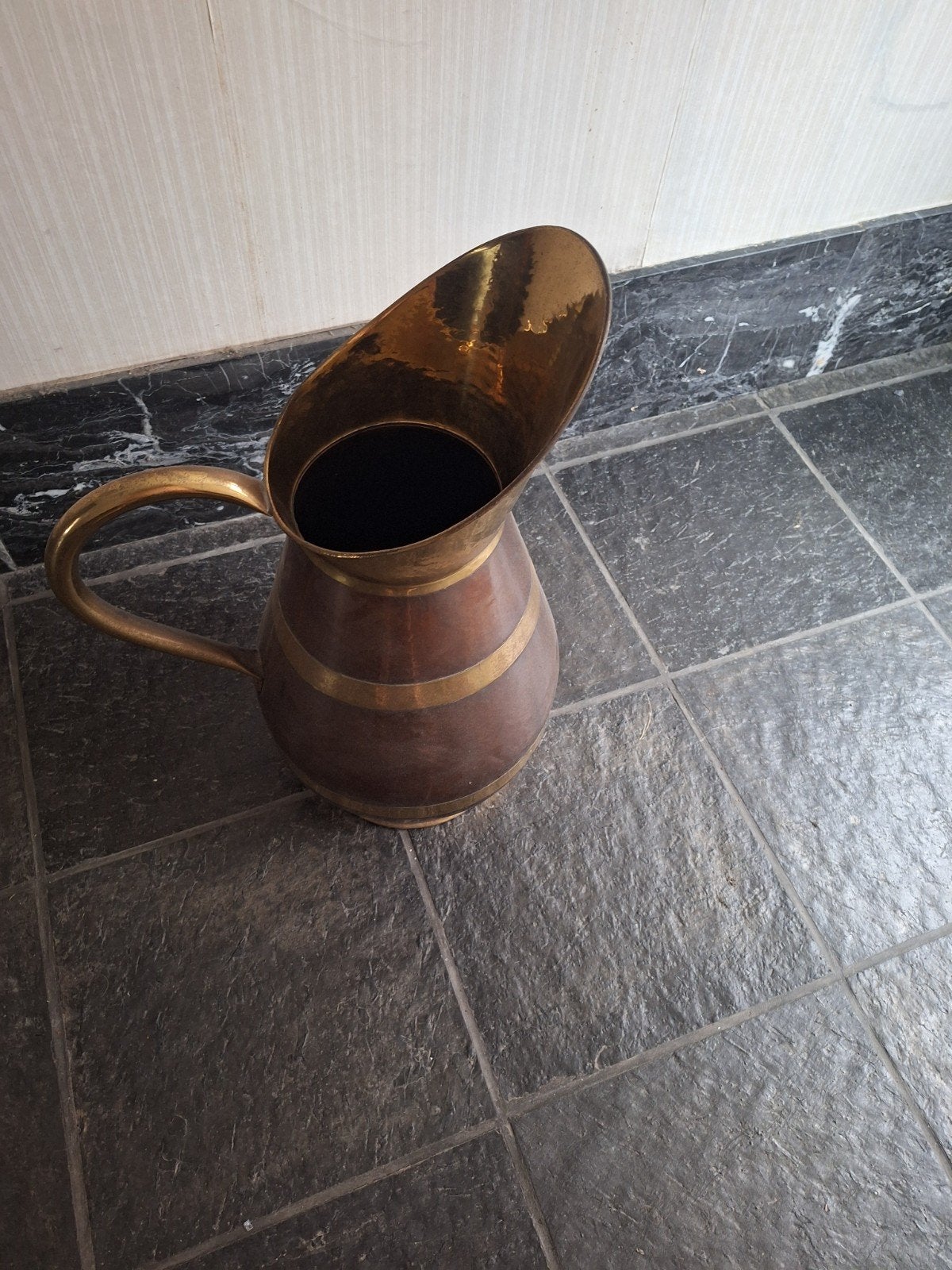 Authentieke Belgische Koperen Kan / Dinanderie Véritable (Mo, Ophalen