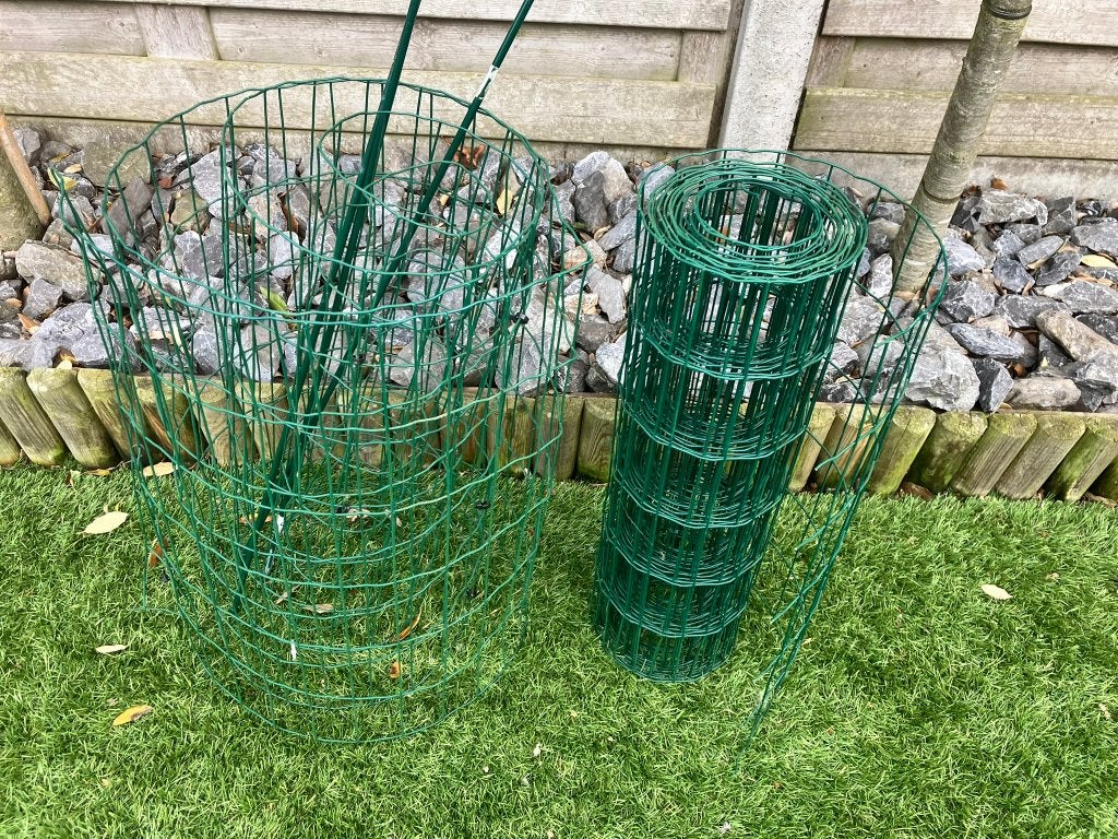 Groene tuindraad 62cm hoog 6m50 en 3m50, Ophalen, Gebruikt, Minder dan 10 meter, Gaas