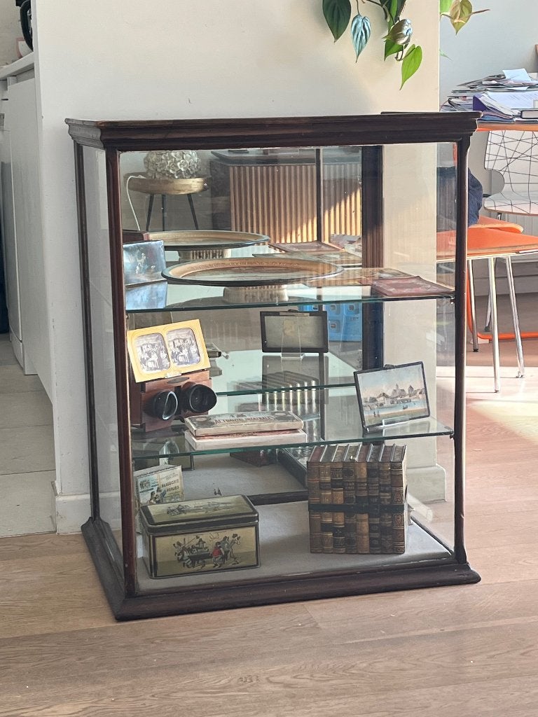 Showcase-antieke vitrine, Ophalen, Gebruikt, 75 cm of meer, 50 tot 100 cm
