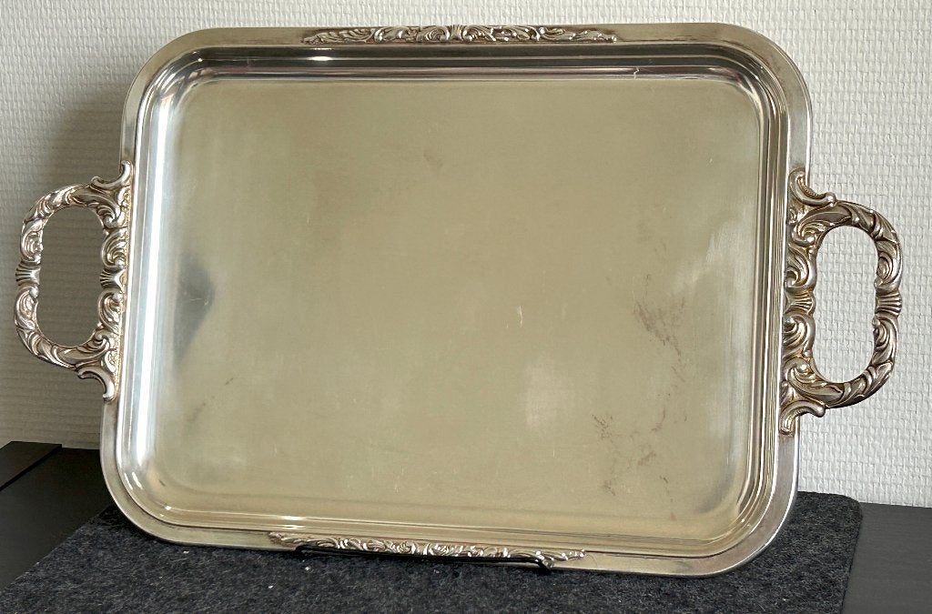 Plateau en Argent Rectangulaire Sambonet, Enlèvement ou Envoi, Argent