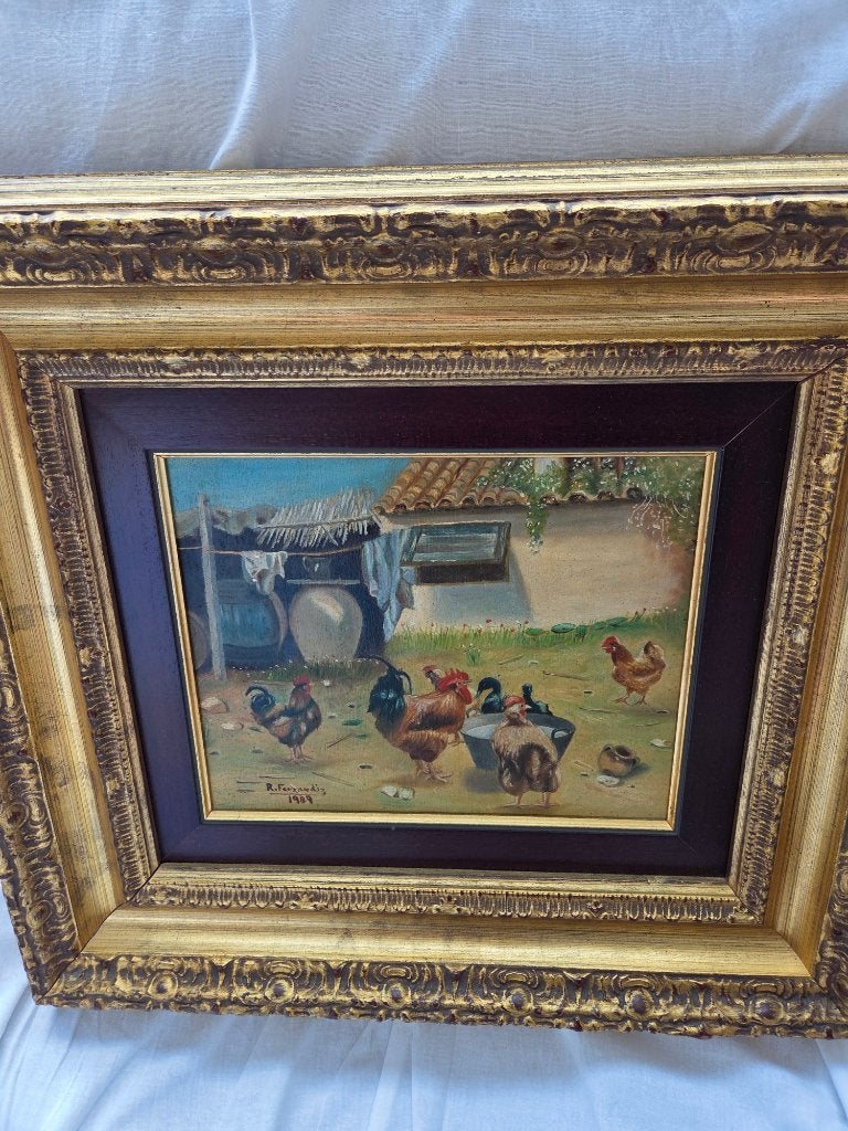 SCHILDERIJKE, Ophalen of Verzenden, Bijzondere lijst, Dieren, Paneel