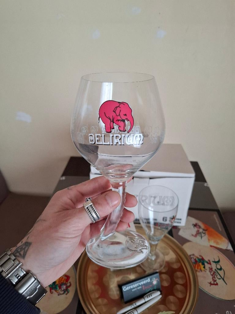 6 Delirium 0.5l glazen, Verzamelen, Biermerken, Ophalen of Verzenden, Nieuw, Glas of Glazen, Overige merken