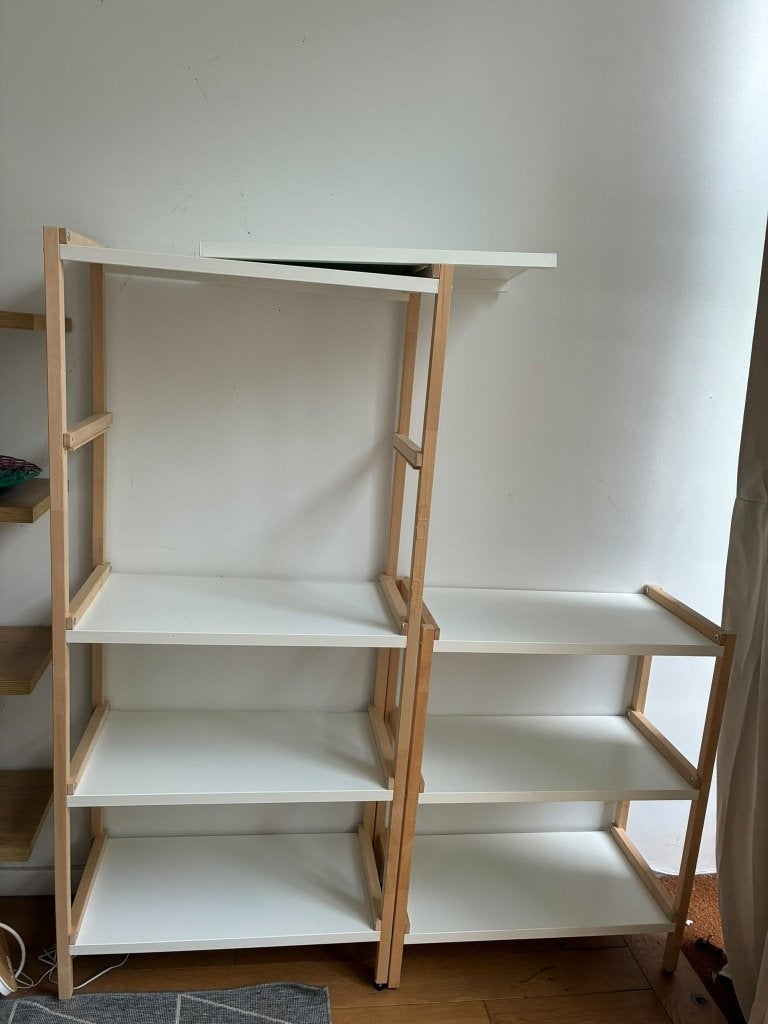 IKEA EKENABBEN shelving units – 1 small + 1 large, Enlèvement, Utilisé, Blanc