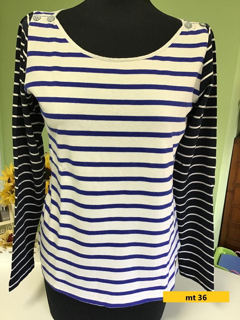 Maison Scotch longsleeve mt 36, Blauw, Ophalen of Verzenden, Lange mouw, Maat 36 (S)